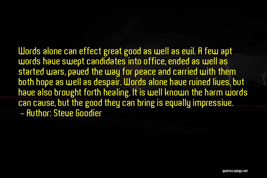 Evil And Hope Quotes By Steve Goodier