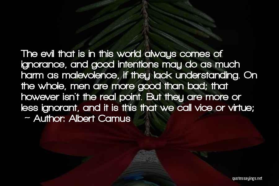 Evil And Human Nature Quotes By Albert Camus