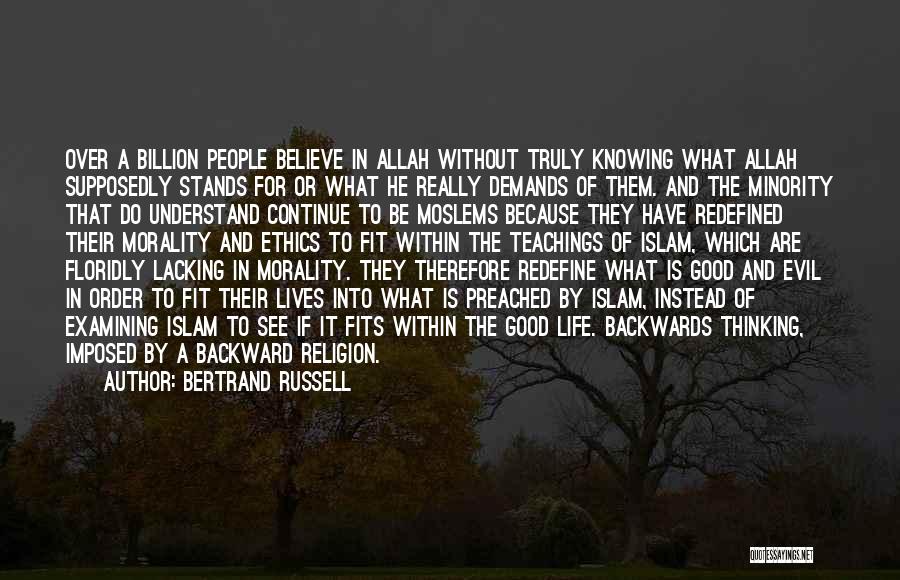 Evil And Religion Quotes By Bertrand Russell