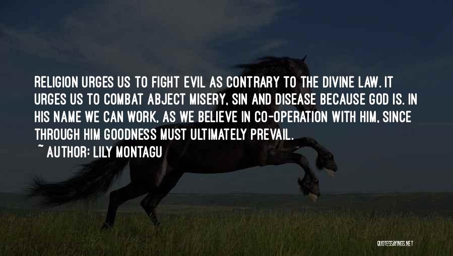 Evil And Religion Quotes By Lily Montagu