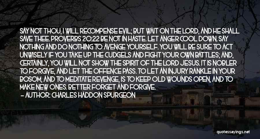 Evil And Revenge Quotes By Charles Haddon Spurgeon