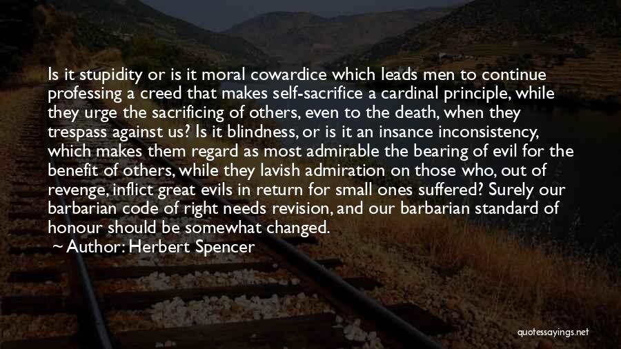 Evil And Revenge Quotes By Herbert Spencer