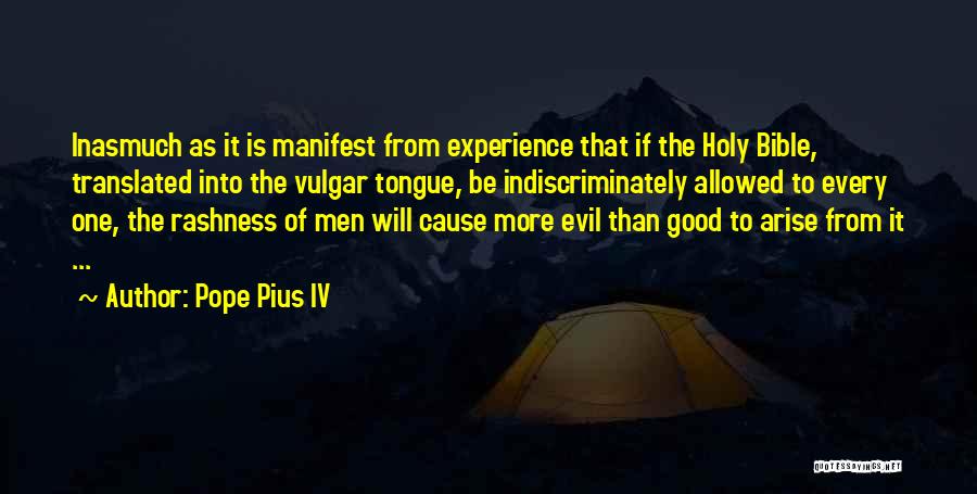 Evil Bible Evil Bible Quotes By Pope Pius IV