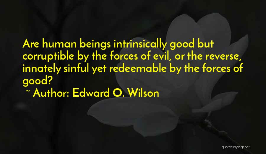 Evil Forces Quotes By Edward O. Wilson