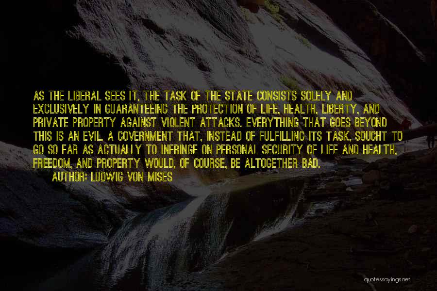 Evil Government Quotes By Ludwig Von Mises