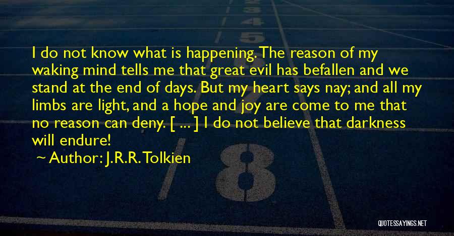Evil In Heart Of Darkness Quotes By J.R.R. Tolkien