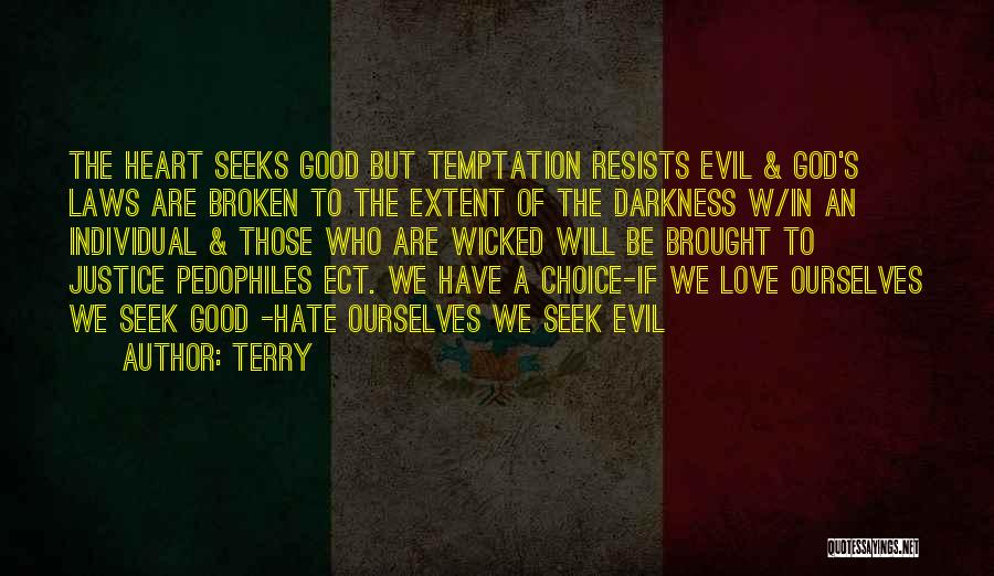 Evil In Heart Of Darkness Quotes By Terry