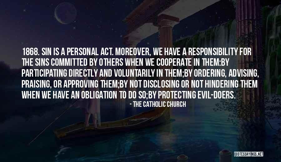 Evil In The Church Quotes By The Catholic Church Evil In The Church Quotes By The Catholic Church