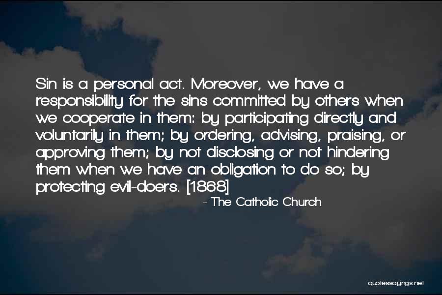 Evil In The Church Quotes By The Catholic Church Evil In The Church Quotes By The Catholic Church