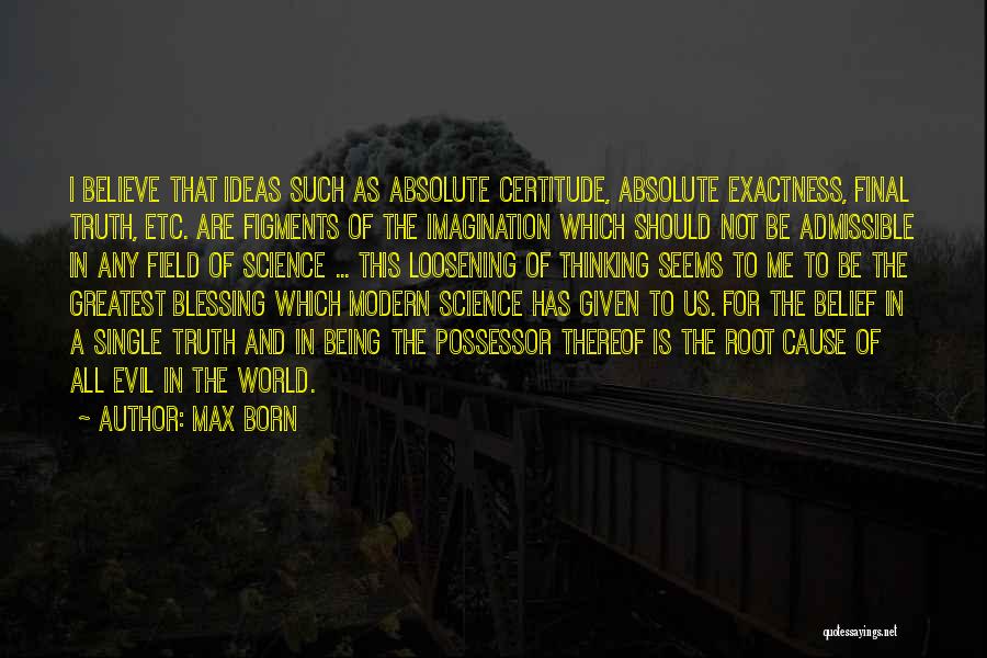 Evil In The World Quotes By Max Born