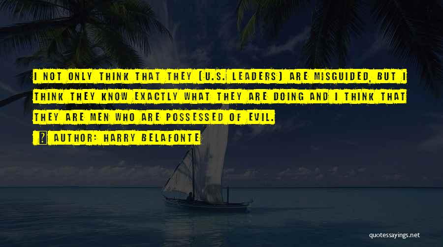 Evil Leaders Quotes By Harry Belafonte