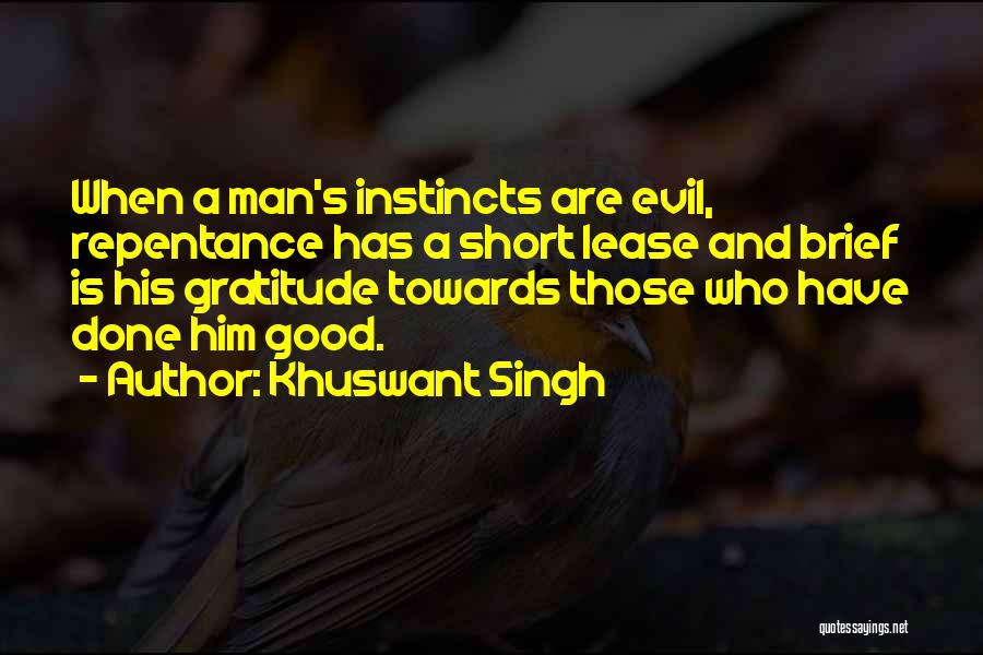 Evil Of Mankind Quotes By Khuswant Singh
