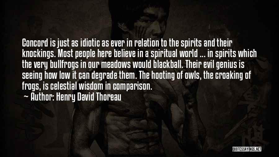 Evil People Quotes By Henry David Thoreau