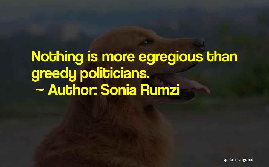 Evil Politics Quotes By Sonia Rumzi