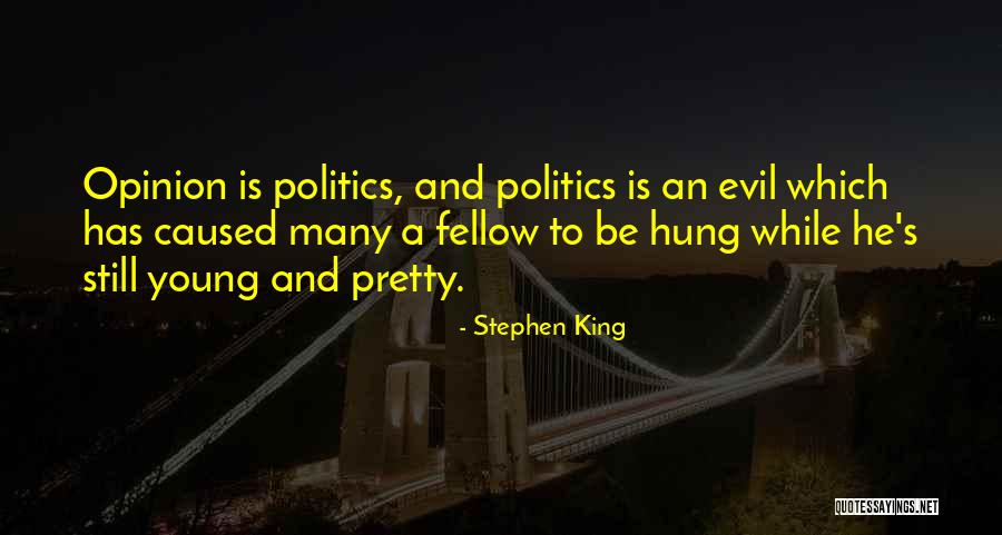 Evil Politics Quotes By Stephen King