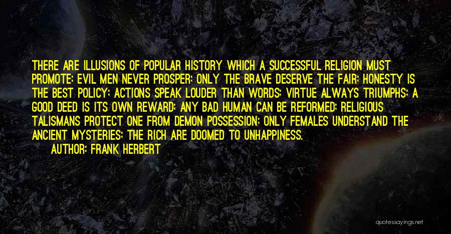 Evil Religious Quotes By Frank Herbert