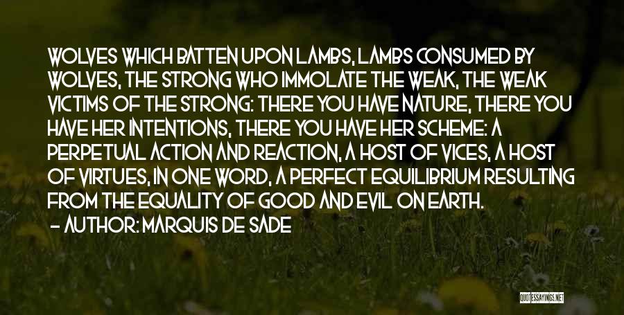 Evil Scheme Quotes By Marquis De Sade