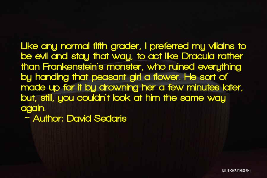 Evil Villains Quotes By David Sedaris