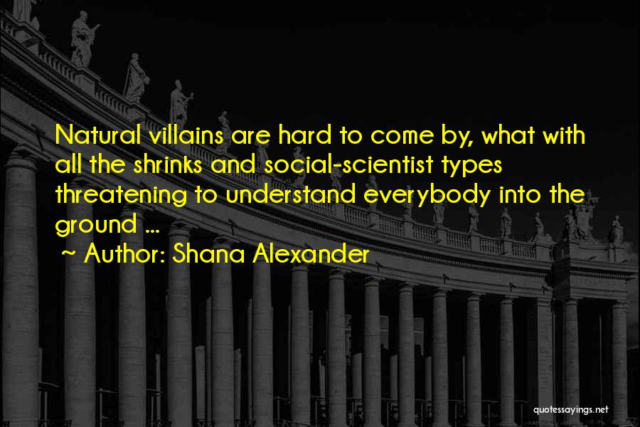 Evil Villains Quotes By Shana Alexander