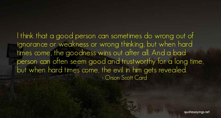 Evil Wins Quotes By Orson Scott Card Evil Wins Quotes By Orson Scott Card