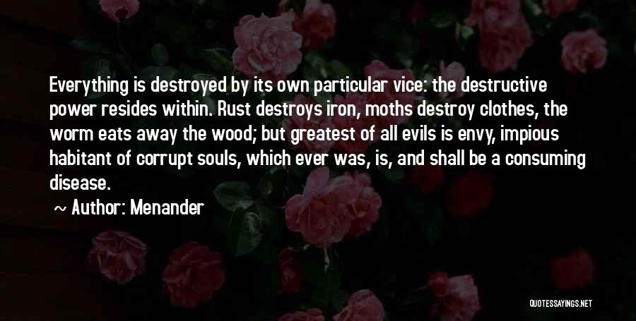 Evils Of War Quotes By Menander