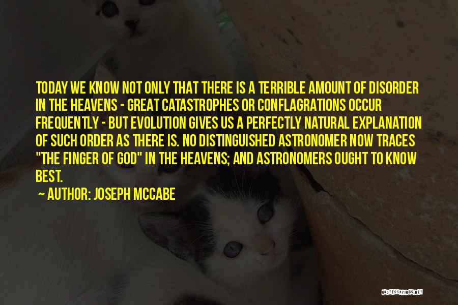 Evolution And God Quotes By Joseph McCabe