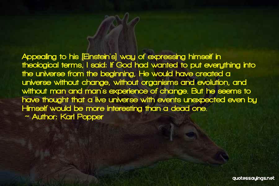 Evolution And God Quotes By Karl Popper