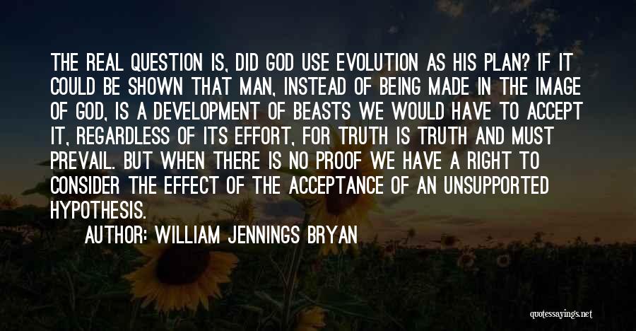 Evolution And God Quotes By William Jennings Bryan