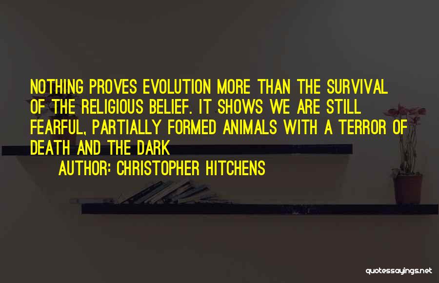 Evolution And Religion Quotes By Christopher Hitchens