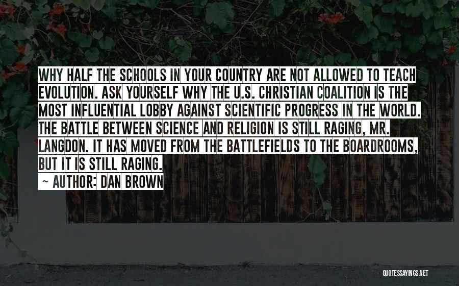 Evolution And Religion Quotes By Dan Brown