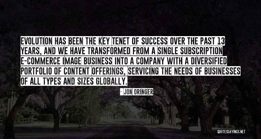 Evolution In Business Quotes By Jon Oringer