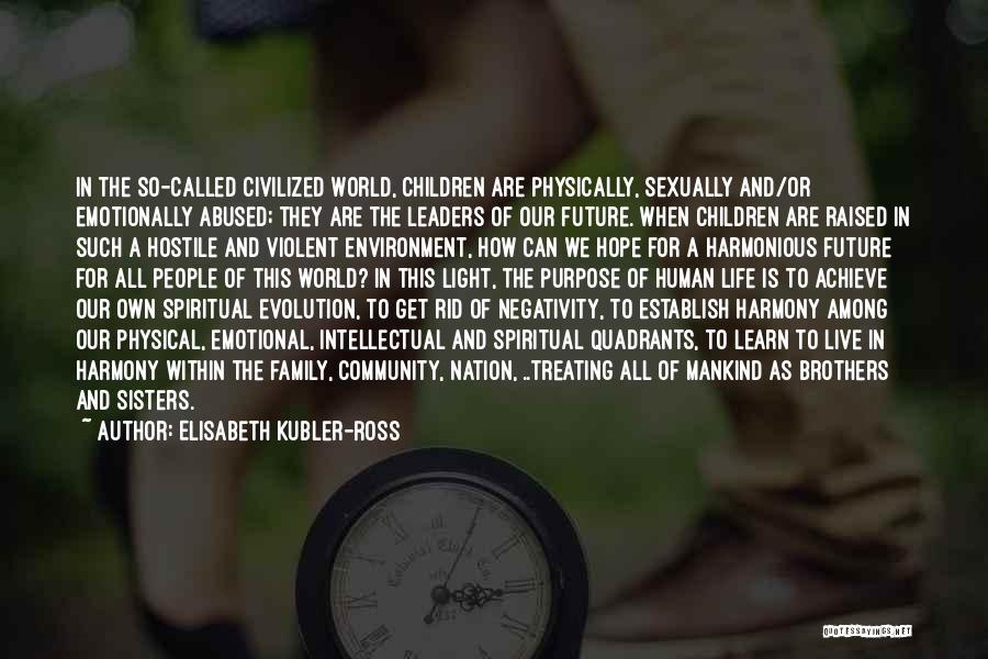 Evolution Of Mankind Quotes By Elisabeth Kubler-Ross