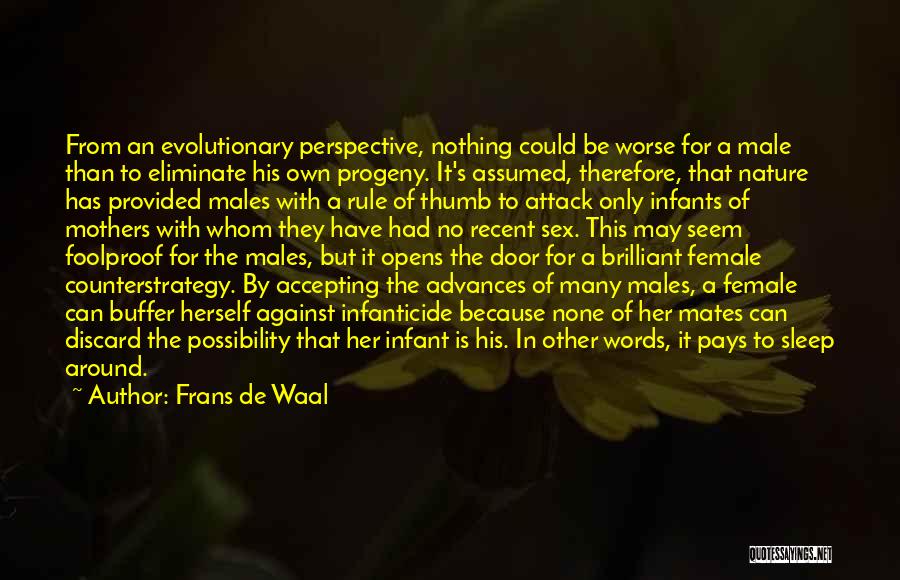 Evolutionary Perspective Quotes By Frans De Waal