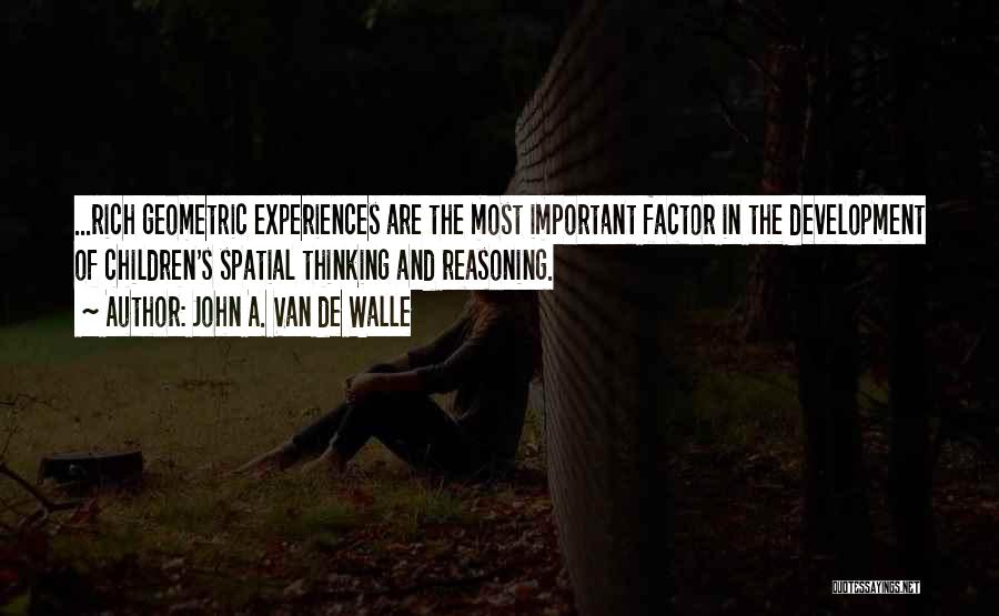 Ex Factor Quotes By John A. Van De Walle