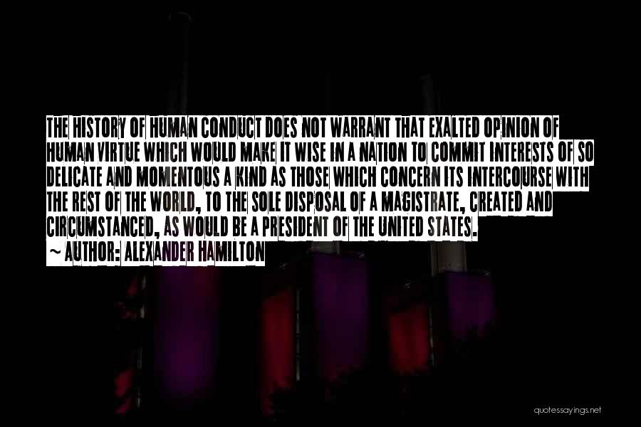 Exalted Quotes By Alexander Hamilton