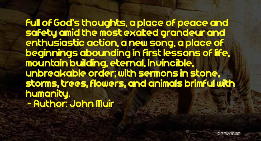 Exalted Quotes By John Muir