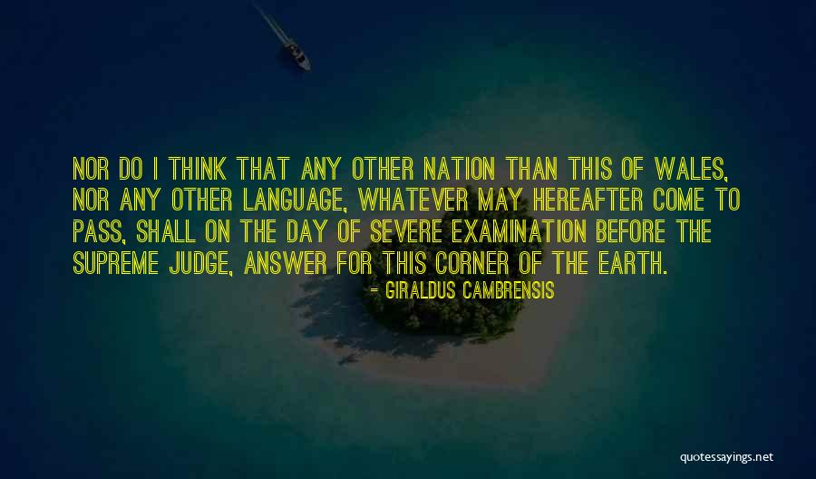 Examination Over Quotes By Giraldus Cambrensis Examination Over Quotes By Giraldus Cambrensis