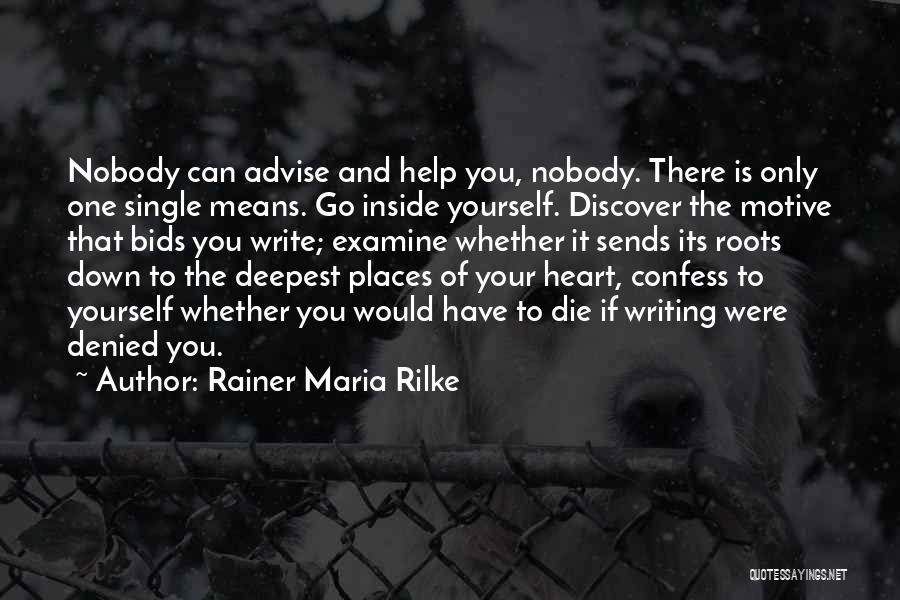 Examine Yourself Quotes By Rainer Maria Rilke