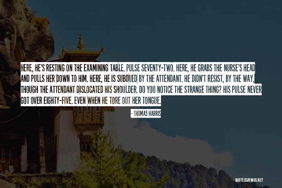 Examining Quotes By Thomas Harris Examining Quotes By Thomas Harris