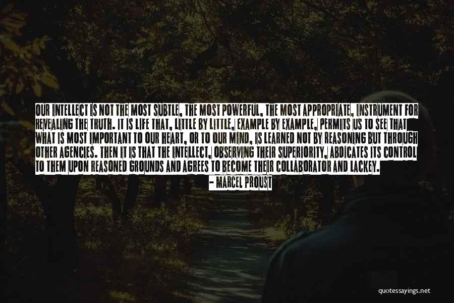 Example And Reasoning Quotes By Marcel Proust