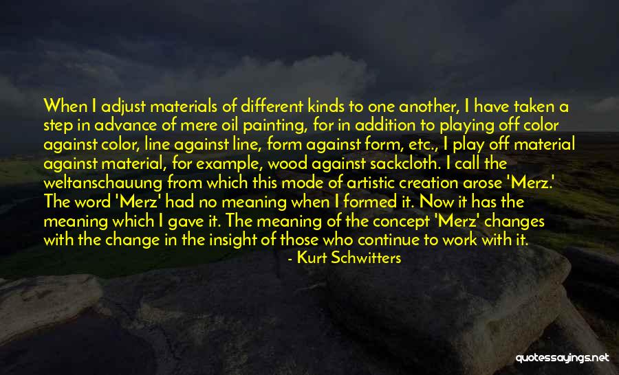 Example For Change Quotes By Kurt Schwitters Example For Change Quotes By Kurt Schwitters