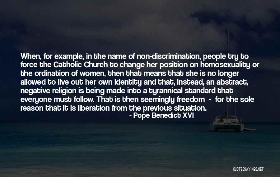Example For Change Quotes By Pope Benedict XVI Example For Change Quotes By Pope Benedict XVI