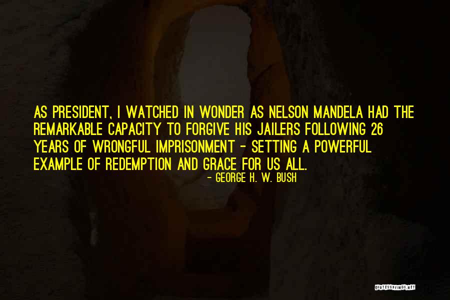 Example Setting Quotes By George H. W. Bush