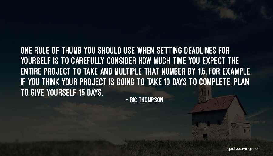 Example Setting Quotes By Ric Thompson