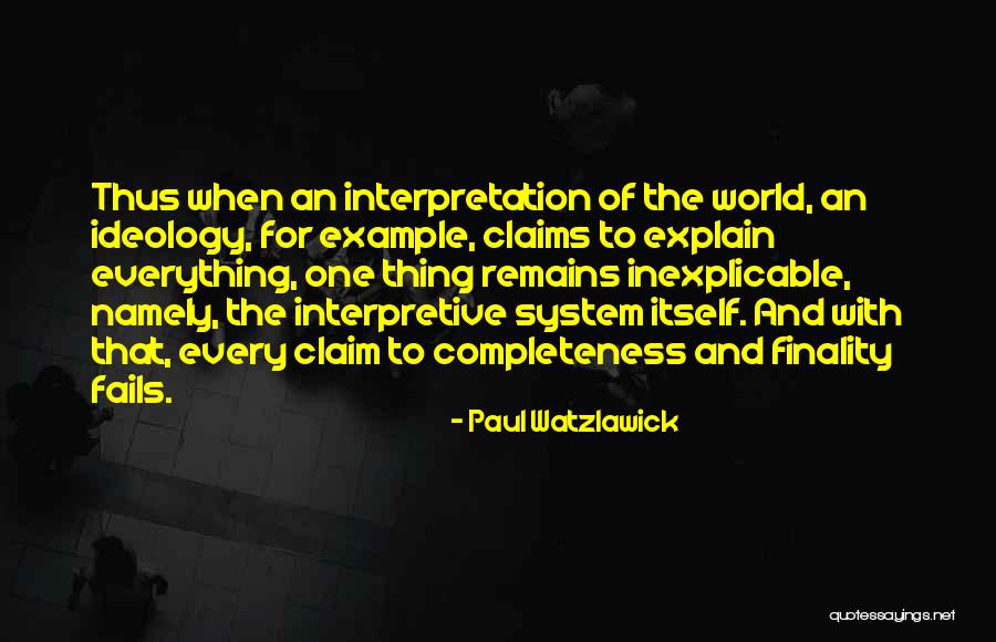 Example That Quotes By Paul Watzlawick