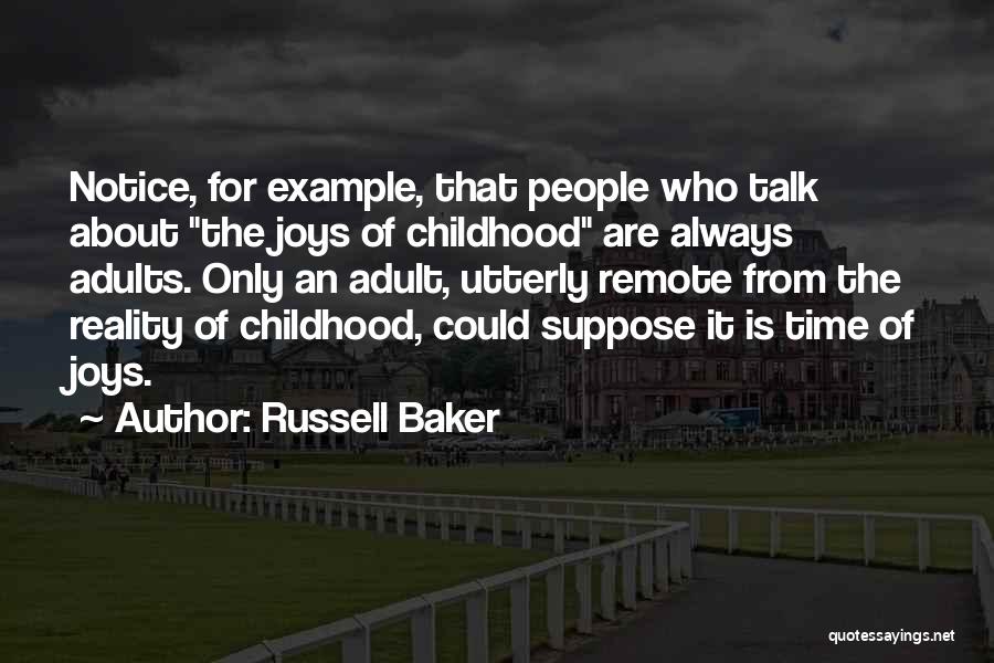 Example That Quotes By Russell Baker