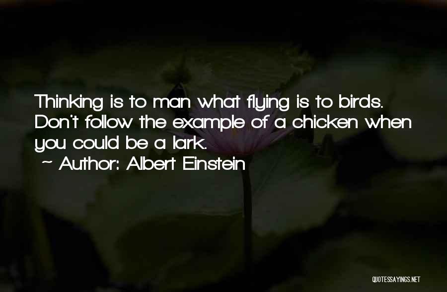 Example To Follow Quotes By Albert Einstein