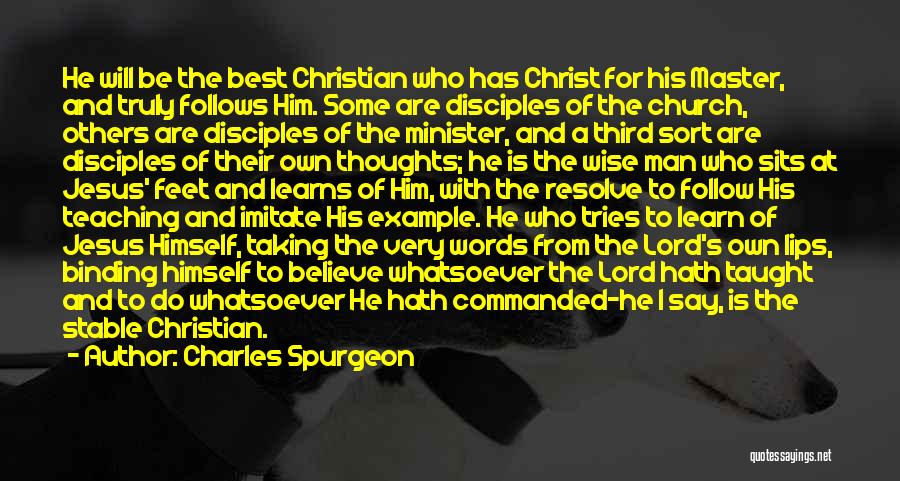 Example To Follow Quotes By Charles Spurgeon