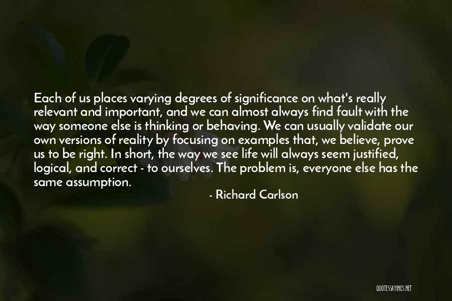 Examples Of Short Quotes By Richard Carlson Examples Of Short Quotes By Richard Carlson