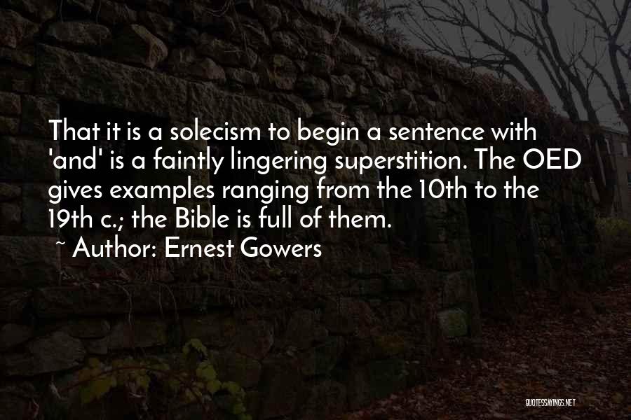 Examples Quotes By Ernest Gowers